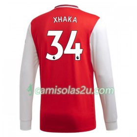 Camisolas de Futebol Arsenal Granit Xhaka 34 Equipamento Principal 2019/20 Manga Comprida